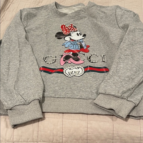 Gucci Tops - Gucci Kids Gray Sweatshirt with Minnie Mouse